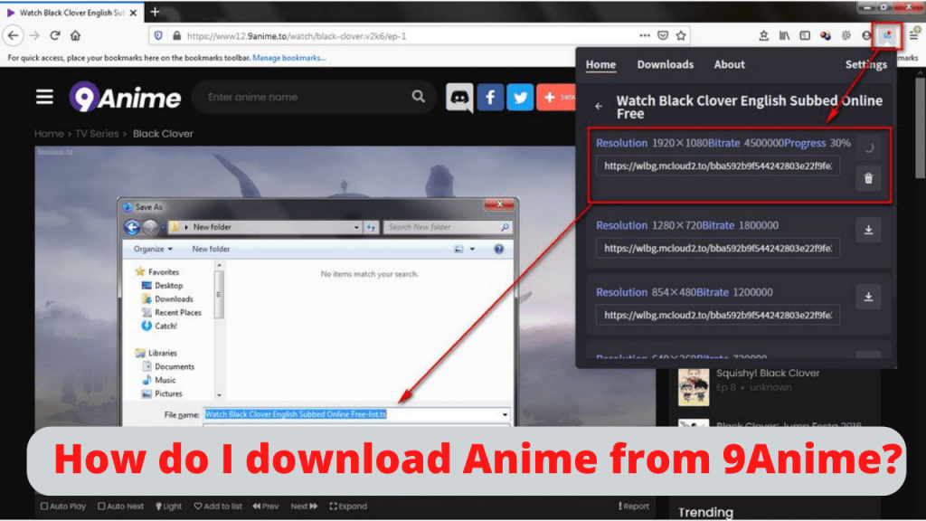 How do I download anime from 9Anime?